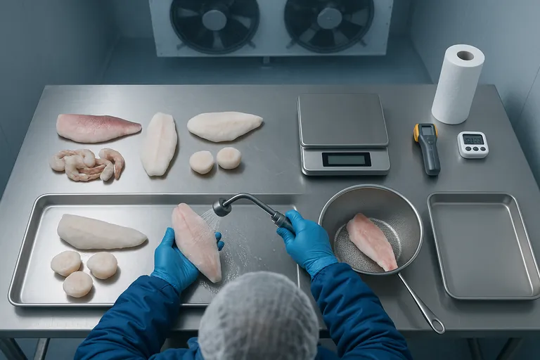 Calculate Net Weight of Glazed Seafood: Stop Paying for Ice