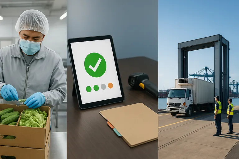 Three synchronized steps for a hassle-free shipment: Indonesian inspection at packing, digital clearance readiness, and smooth x-ray scanning of a reefer truck at Manila port